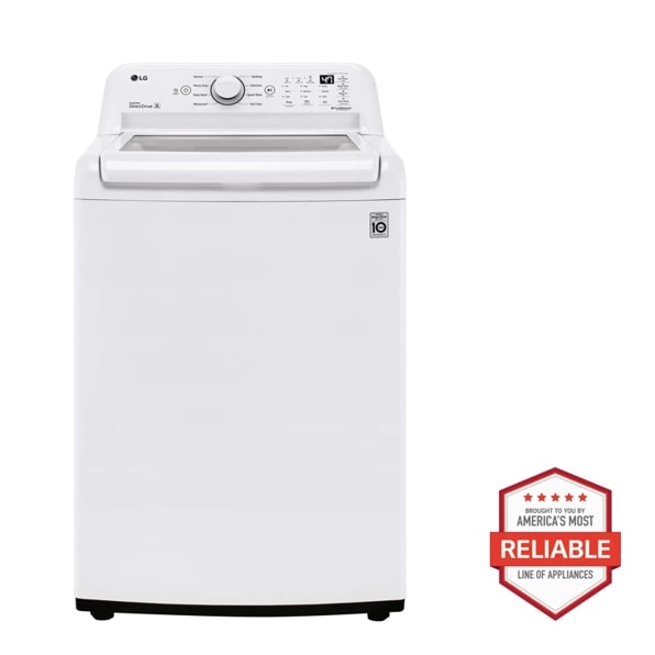 LG WT7005CW 4.3 cu. ft. Ultra Large Capacity Top Load Washer with 4-Way™ Agitator & TurboDrum™ Technology