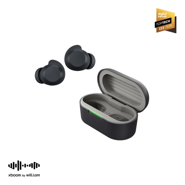 LG BUDS.AUSALWH LG xboom Buds by will.i.am | Bluetooth Earbuds | xboom Signature Sound with Graphene Driver, White