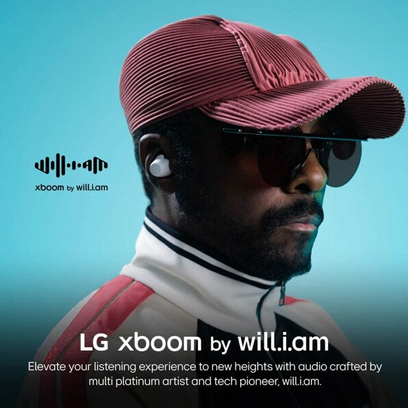 LG xboom Buds Core by will.i.am | Bluetooth Earbuds | xboom Signature Sound with Graphene Driver, White
