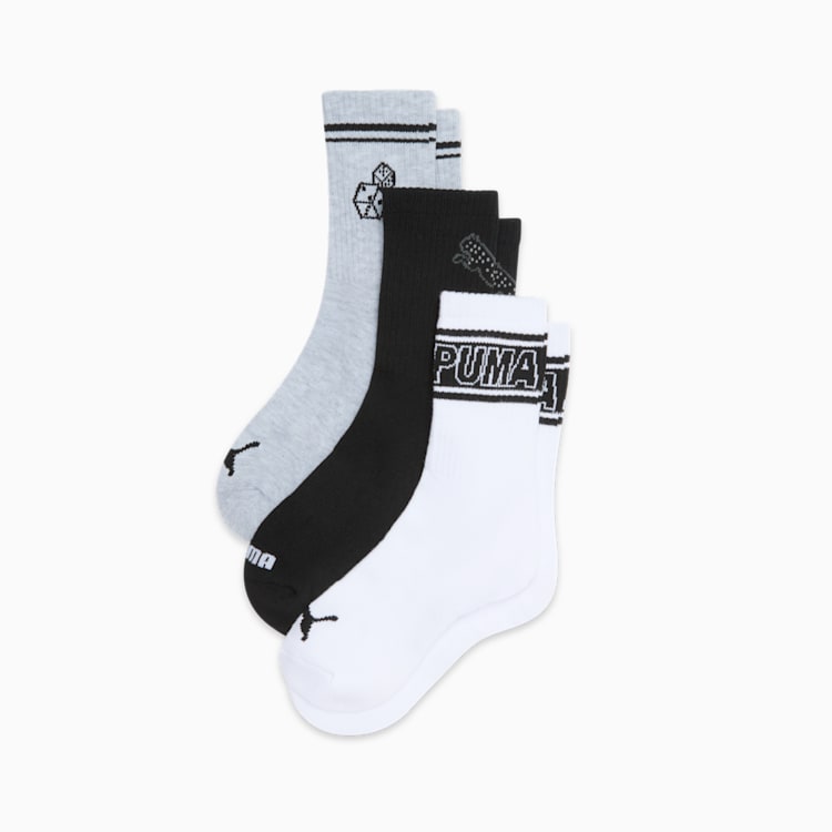 PUMA Women's Half-Terry Low Crew Socks (3 Pairs)