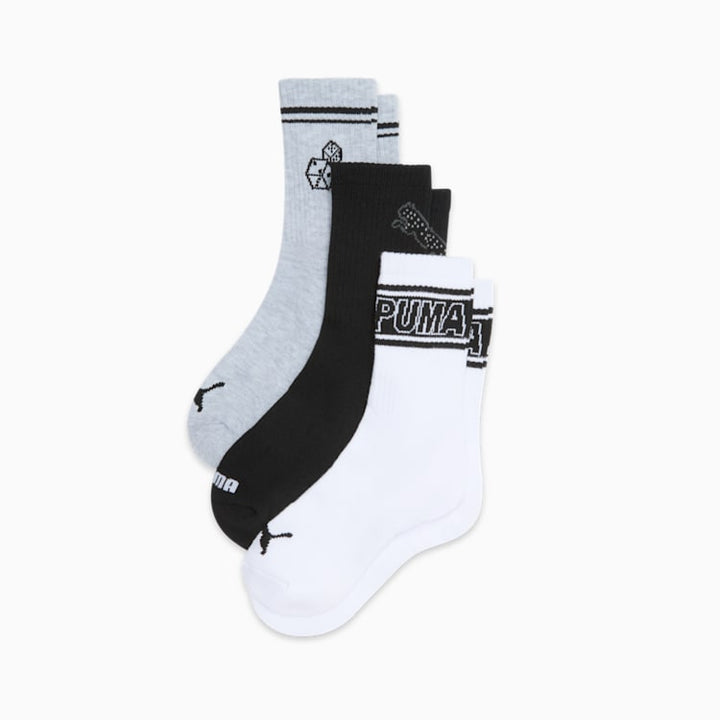 PUMA Women's Half-Terry Low Crew Socks (3 Pairs)