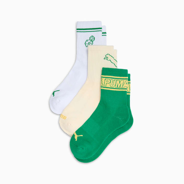 PUMA Women's Half-Terry Low Crew Socks (3 Pairs)