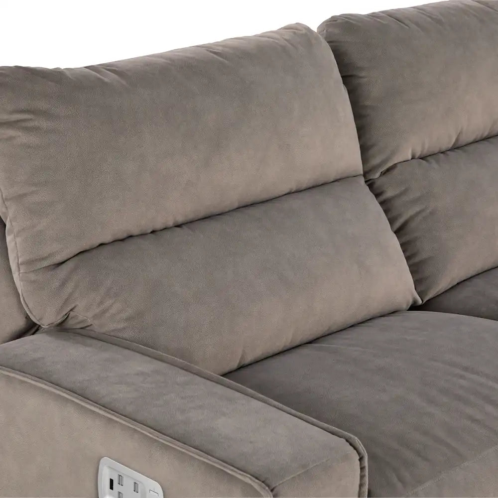 LAZBOY Maddox Power Reclining Sofa w/ Headrest & Lumbar