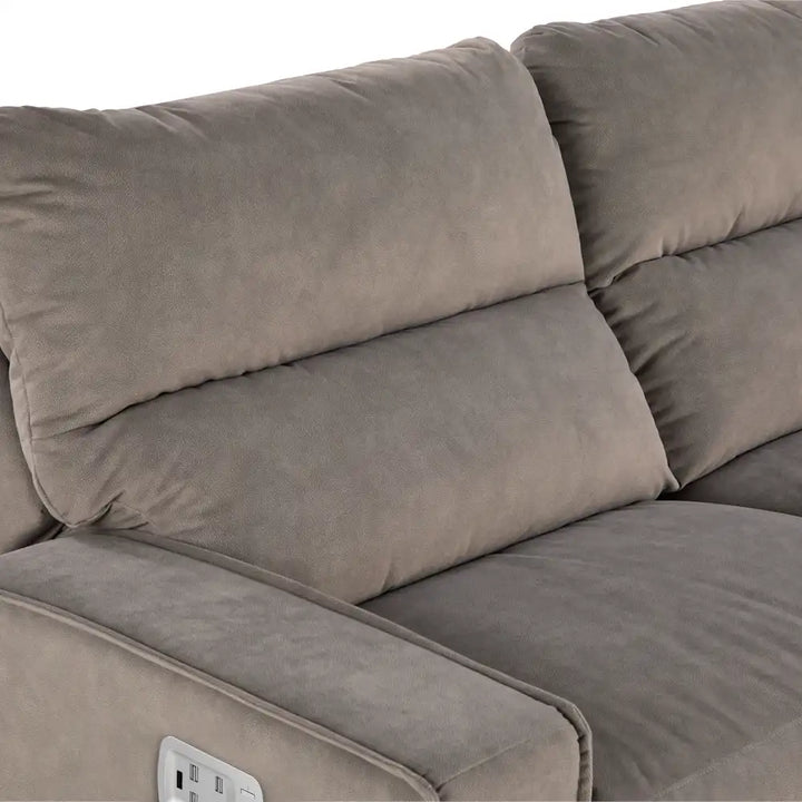 LAZBOY Maddox Power Reclining Sofa w/ Headrest & Lumbar