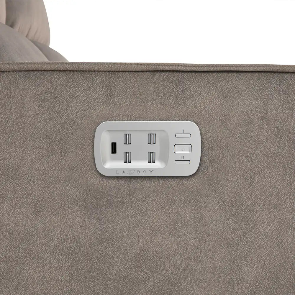 LAZBOY Maddox Power Reclining Sofa w/ Headrest & Lumbar