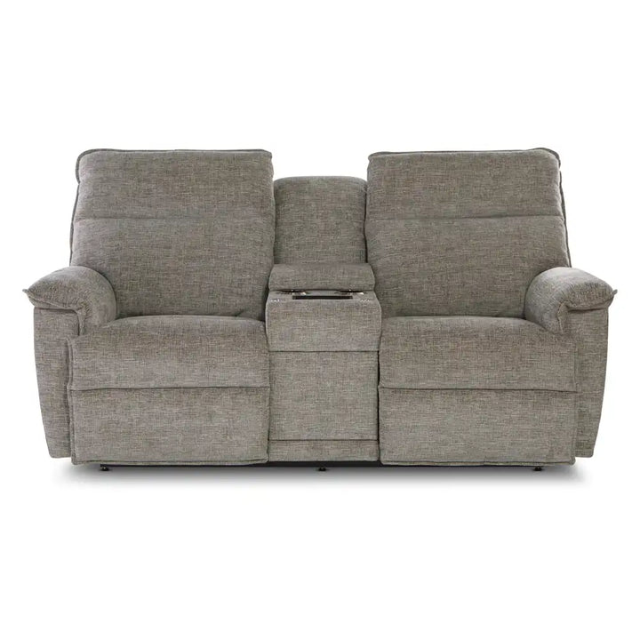 LAZBOY Jay Power Reclining Loveseat w/ Headrest, Lumbar & Console