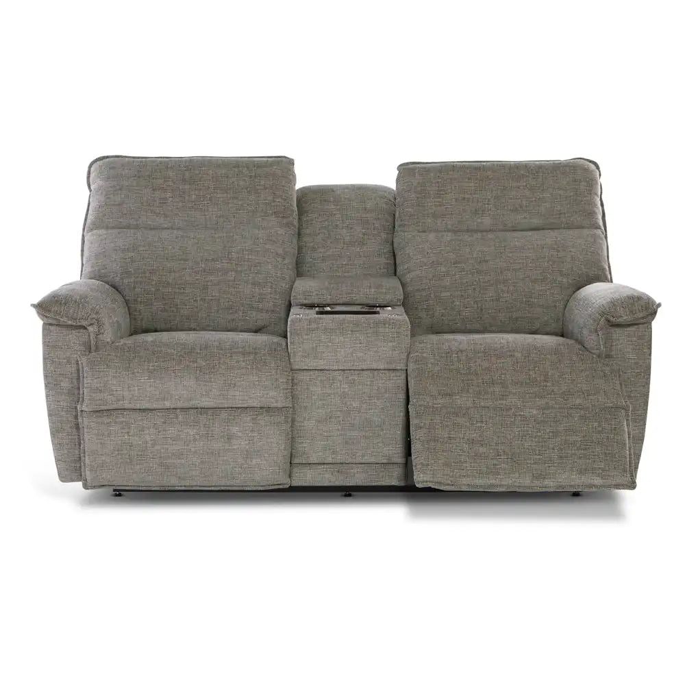 LAZBOY Jay Power Reclining Loveseat w/ Headrest, Lumbar & Console