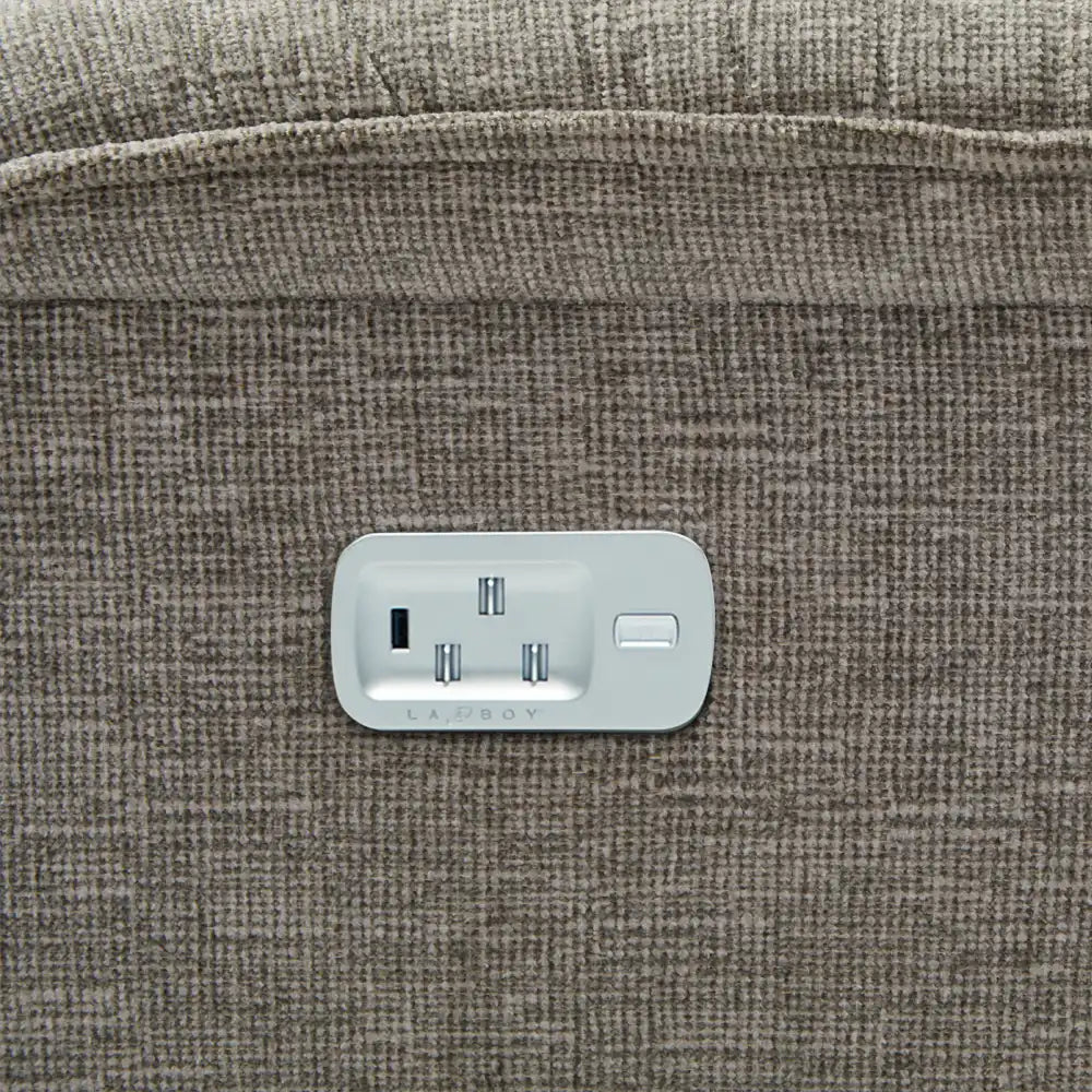 LAZBOY Jay Power Reclining Loveseat w/ Headrest, Lumbar & Console