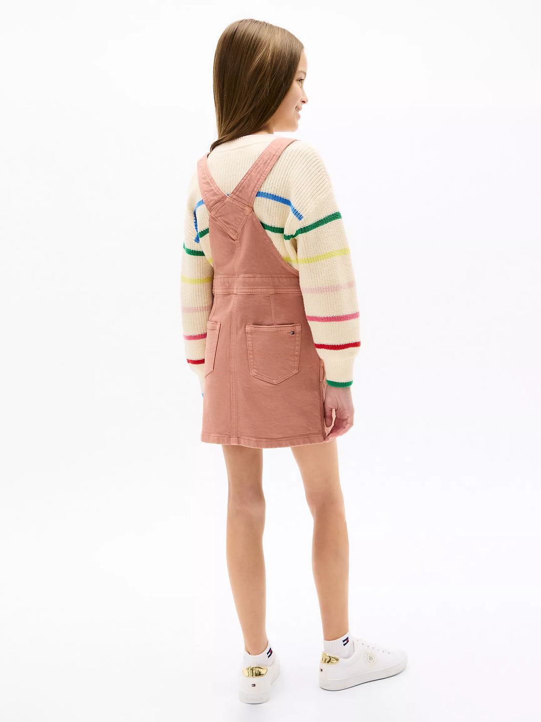 Tommy Hilfiger Kids' Stretch Denim Overall Dress