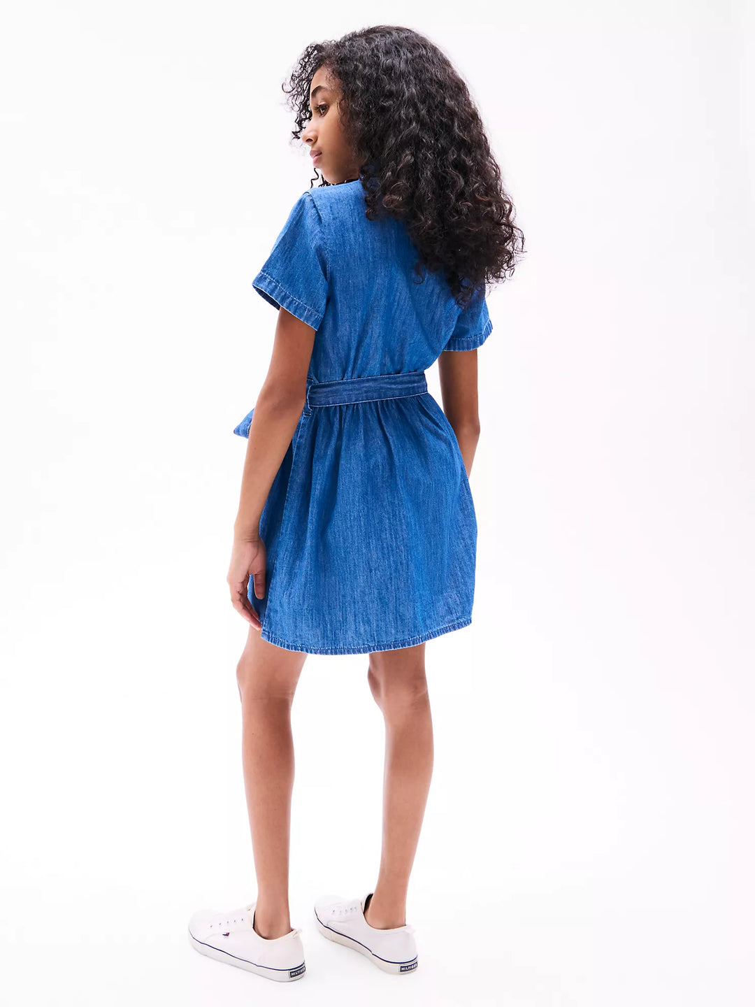 Tommy Hilfiger Kids' Belted Chambray Dress