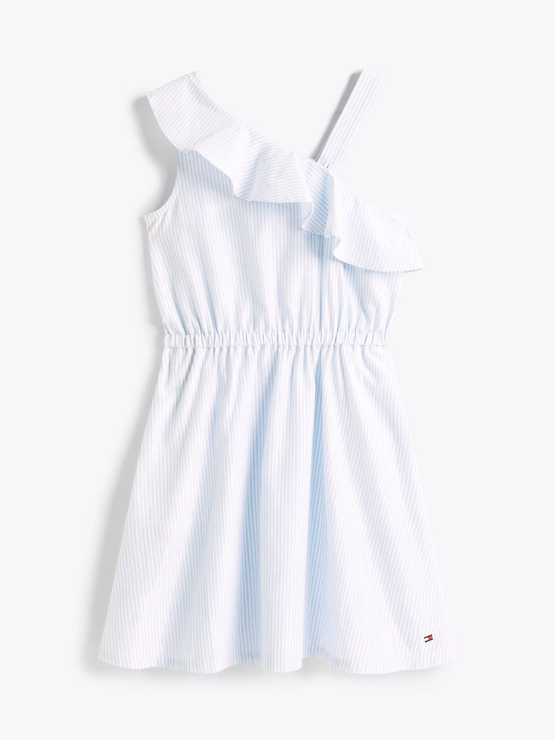 Tommy Hilfiger Kids' Shimmer Stripe Asymmetric Dress