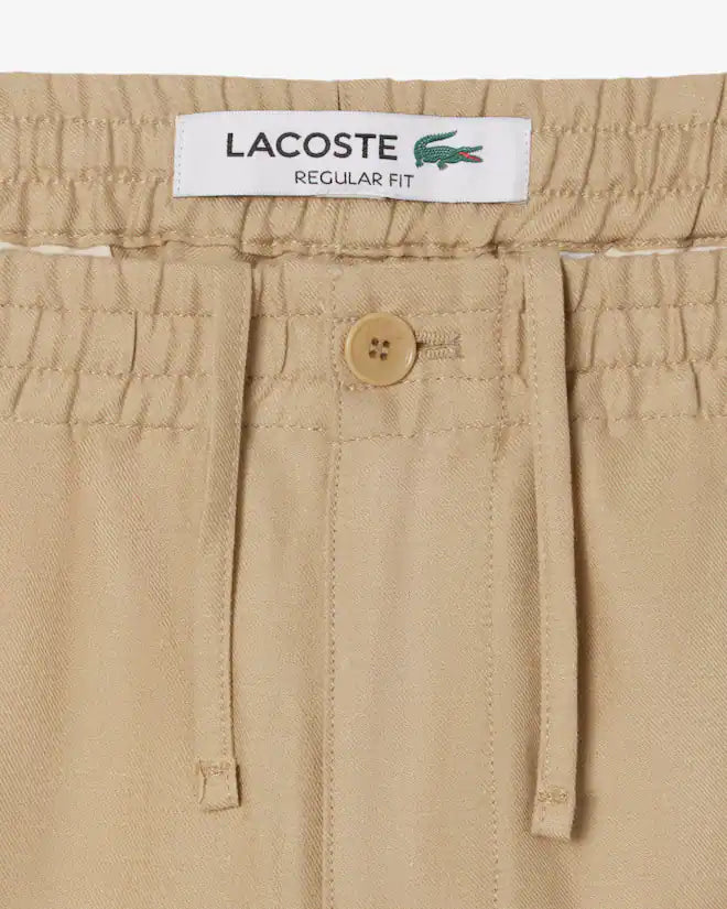 Lacoste Men's Regular Fit Linen Twill Pants