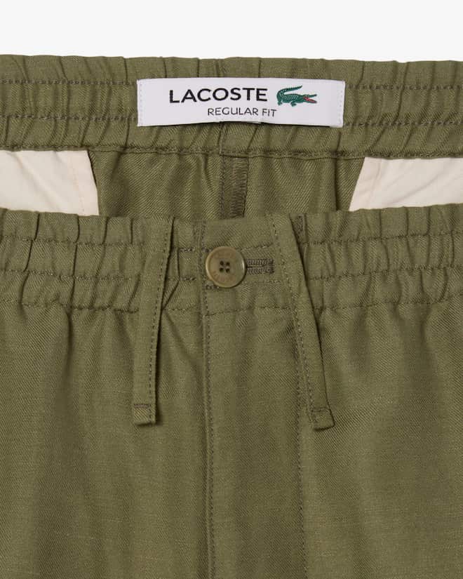Lacoste Men's Regular Fit Linen Twill Pants