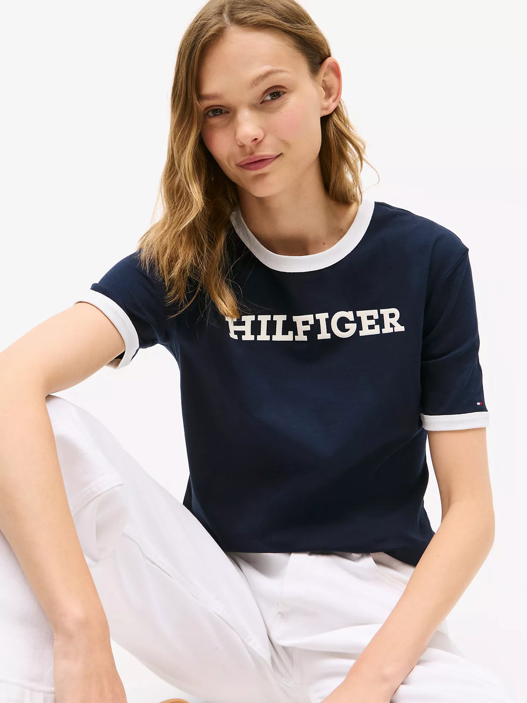 Tommy Hilfiger  Flocked Monotype Logo T-Shirt