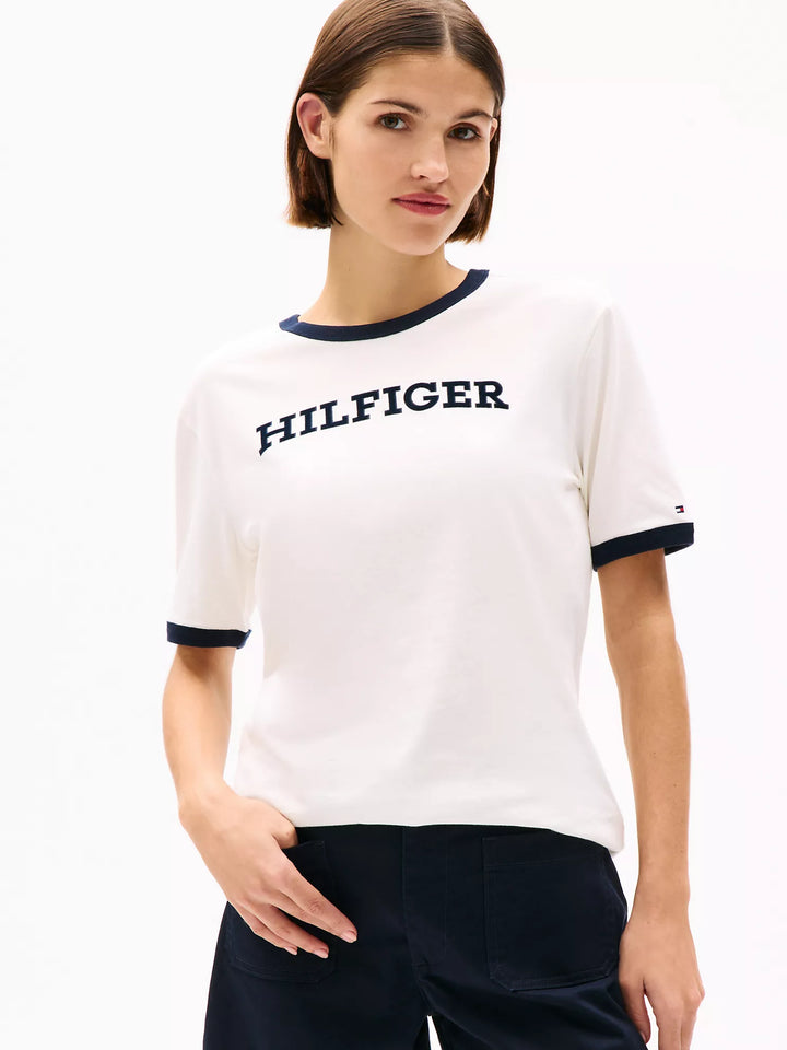 Tommy Hilfiger  Flocked Monotype Logo T-Shirt