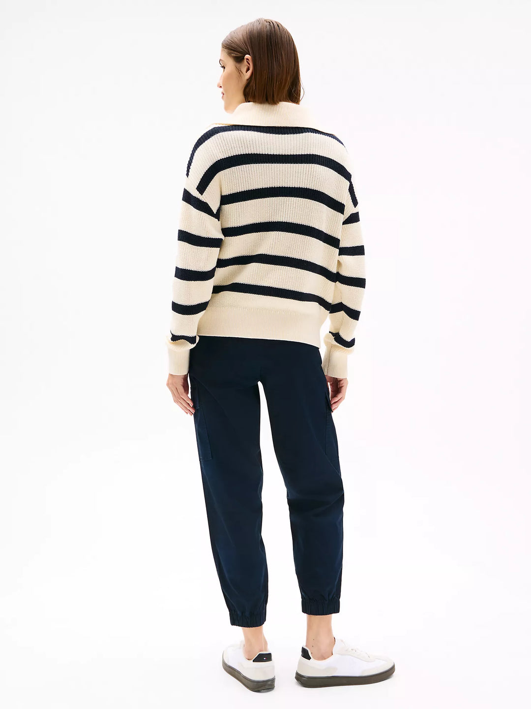 Tommy Hilfiger Stripe Half-Zip Sweater