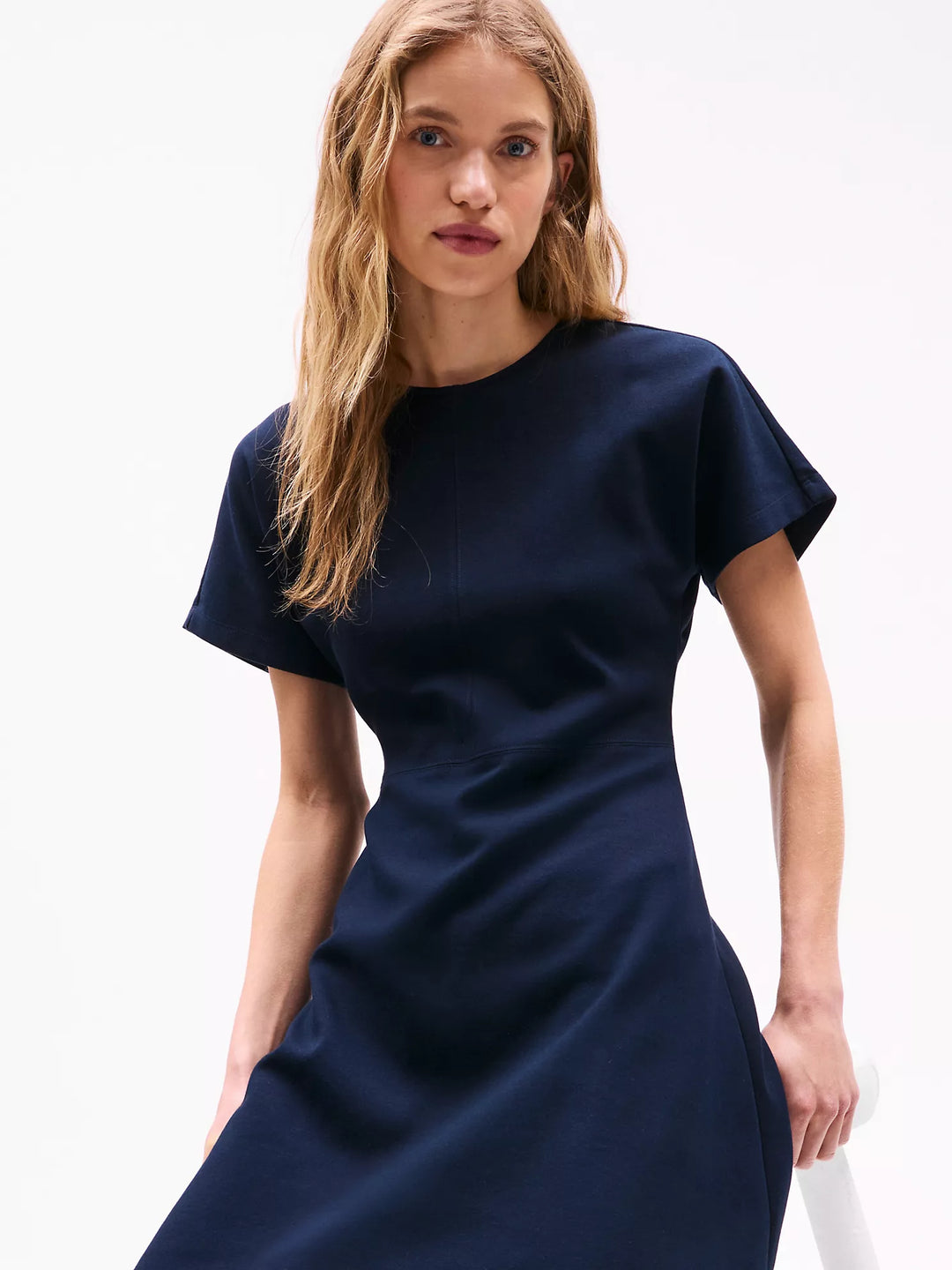 Tommy Hilfiger Smooth Cotton Fit and Flare Dress