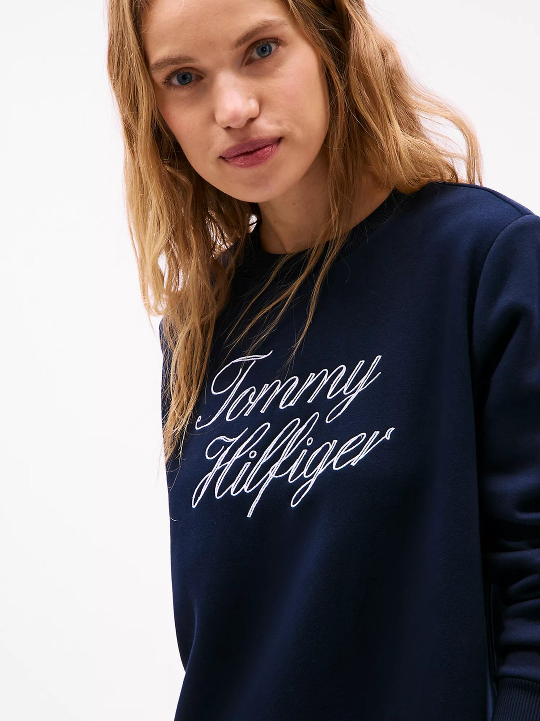 Tommy Hilfiger Script Logo Sweatshirt Dress