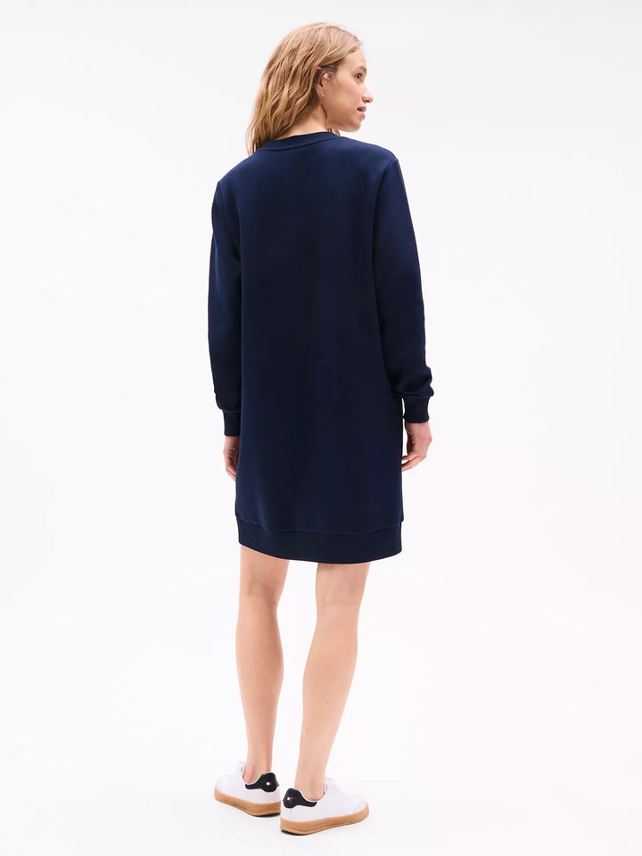Tommy Hilfiger Script Logo Sweatshirt Dress