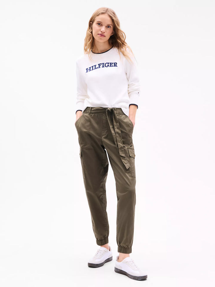 Tommy Hilfiger Embroidered Hilfiger Logo Sweater