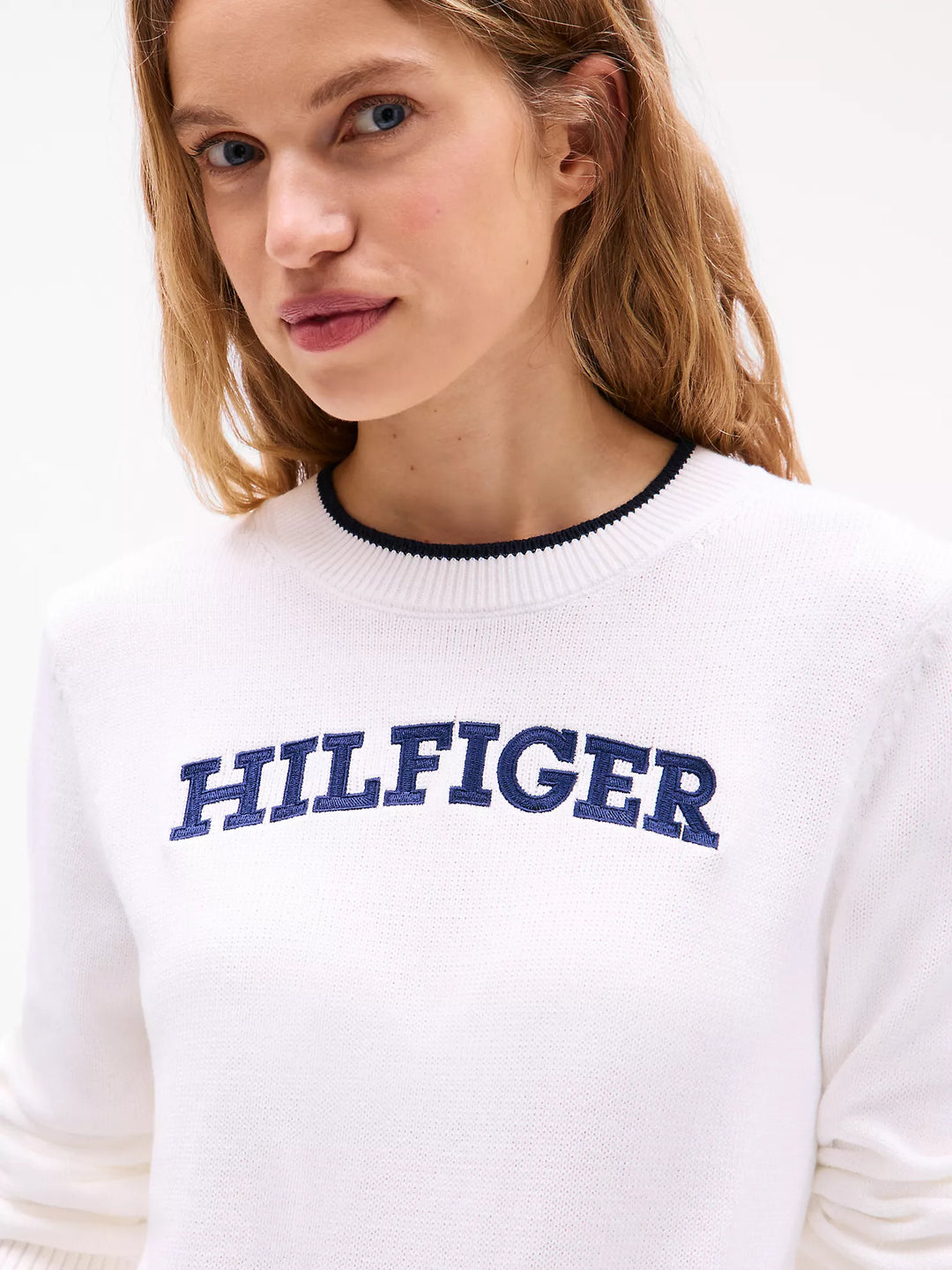 Tommy Hilfiger Embroidered Hilfiger Logo Sweater