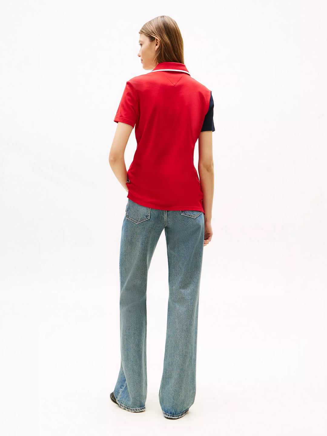 Tommy Hilfiger Banner Logo Stretch-Cotton Polo