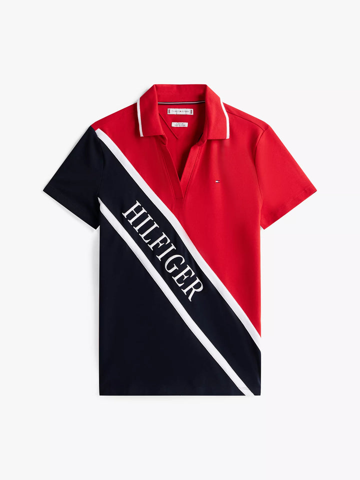 Tommy Hilfiger Banner Logo Stretch-Cotton Polo