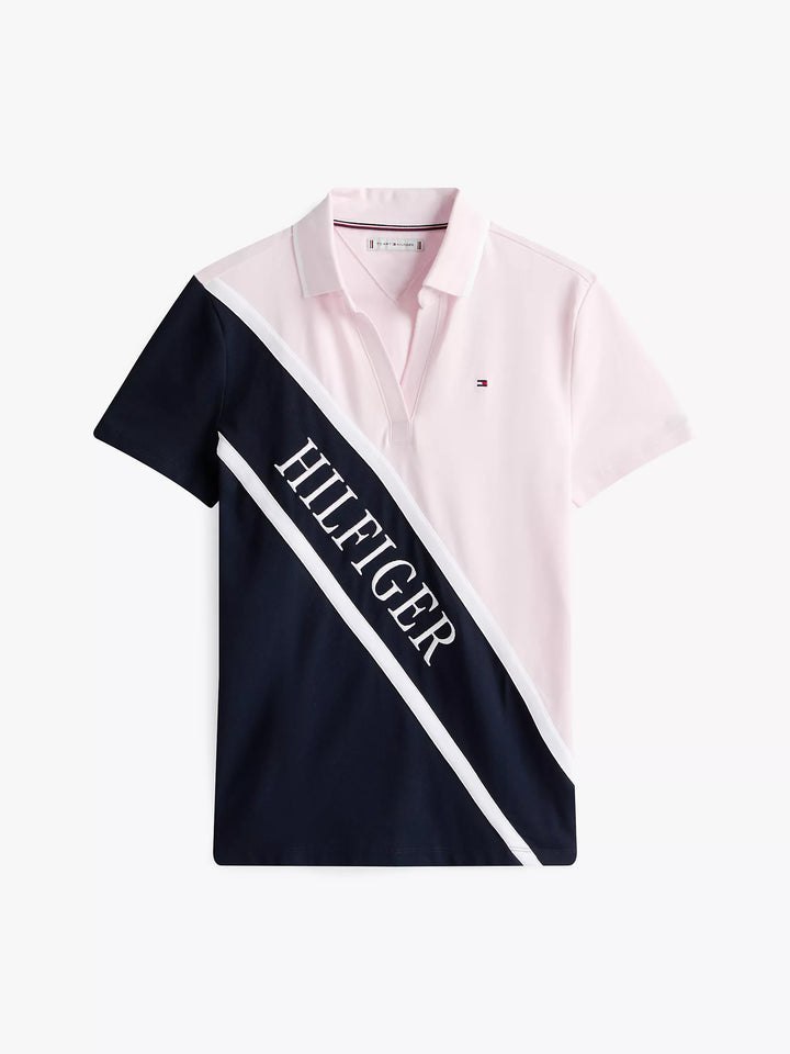 Tommy Hilfiger Banner Logo Stretch-Cotton Polo