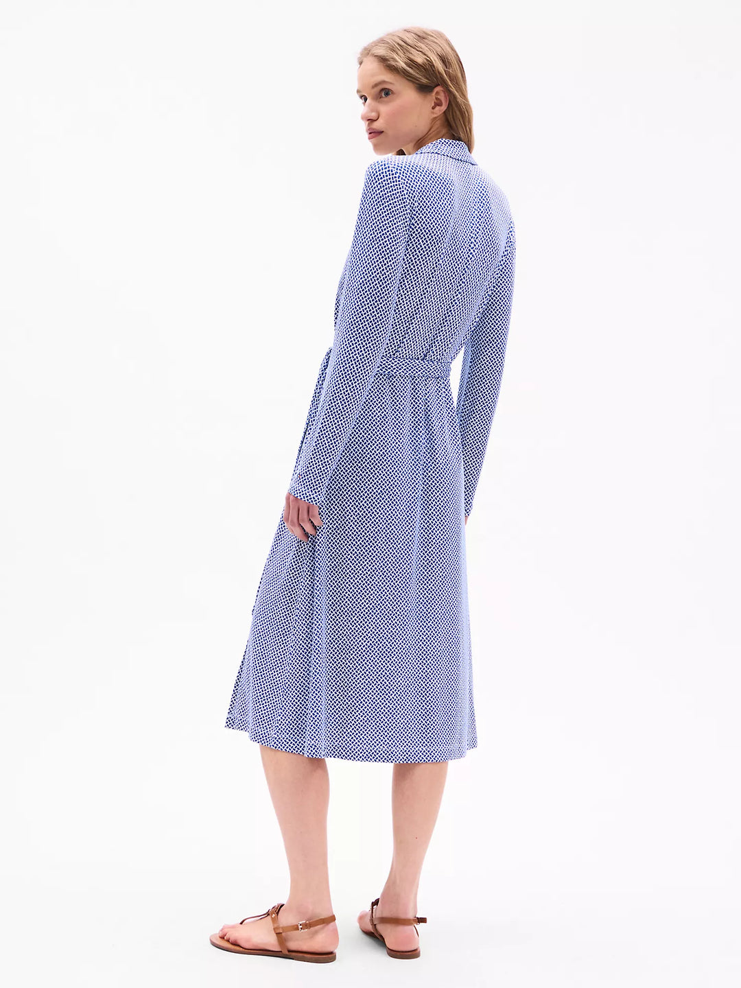 Tommy Hilfiger Cobblestone Print Wrap Shirtdress