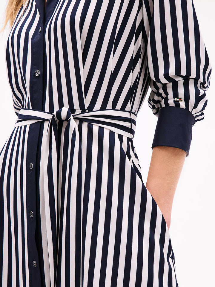 Tommy Hilfiger Stripe Midi Shirtdress