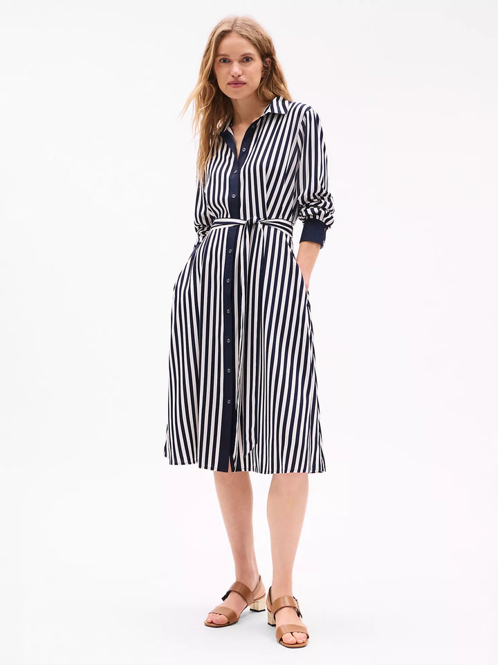 Tommy Hilfiger Stripe Midi Shirtdress