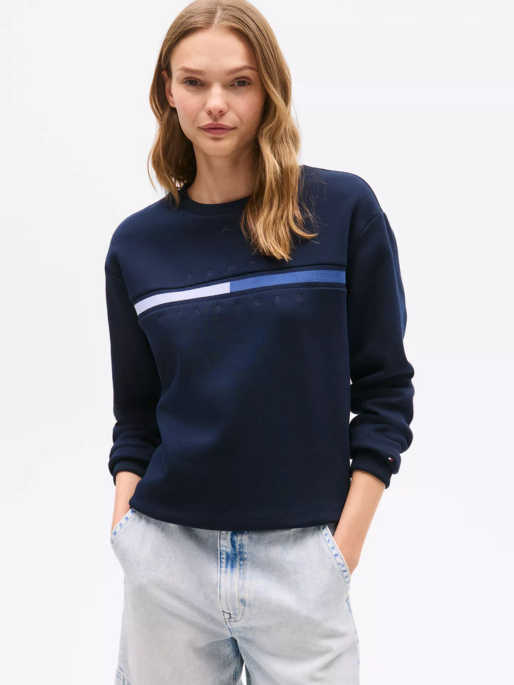 Tommy Hilfiger Flag Logo Crewneck Sweatshirt