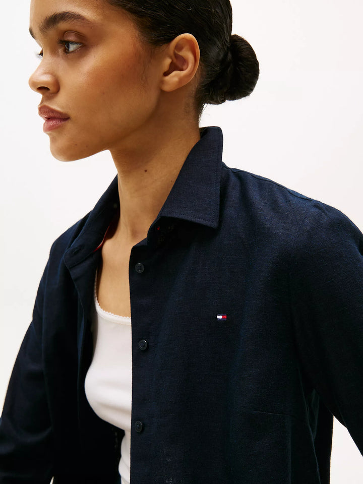 Tommy Hilfiger Linen-Blend Shirt