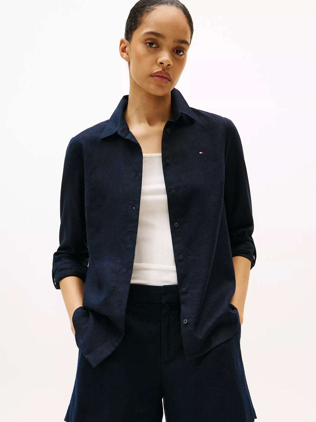 Tommy Hilfiger Linen-Blend Shirt