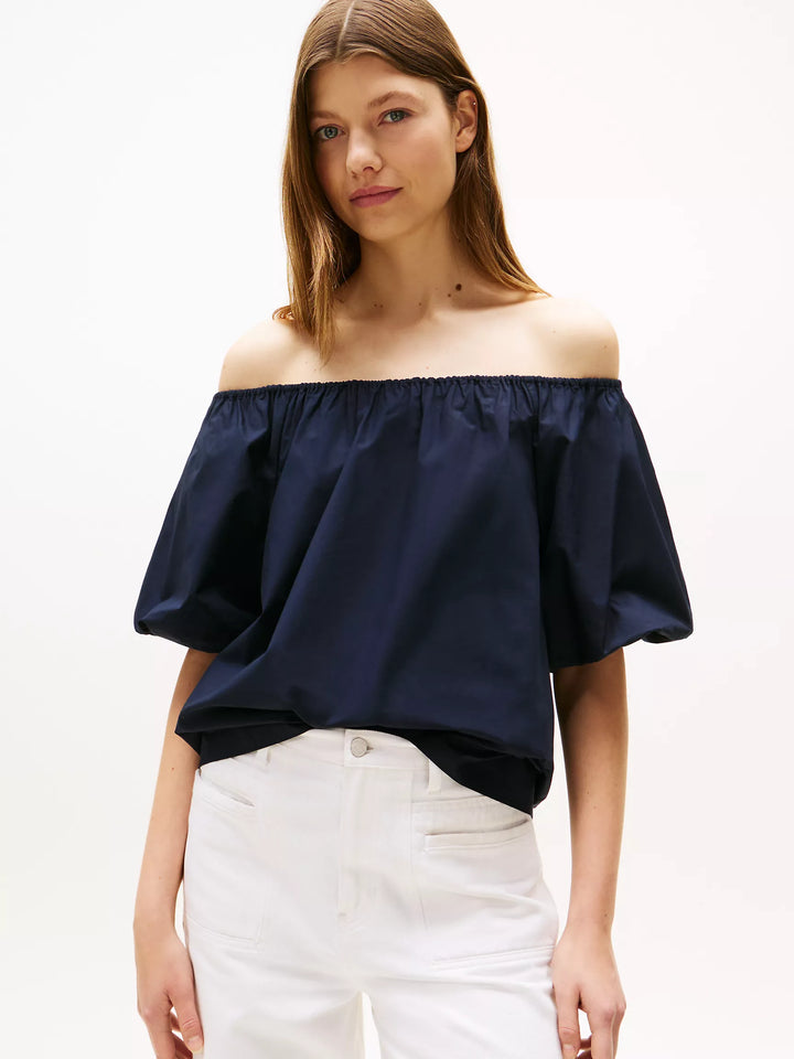 Tommy Hilfiger Puff-Sleeve Top
