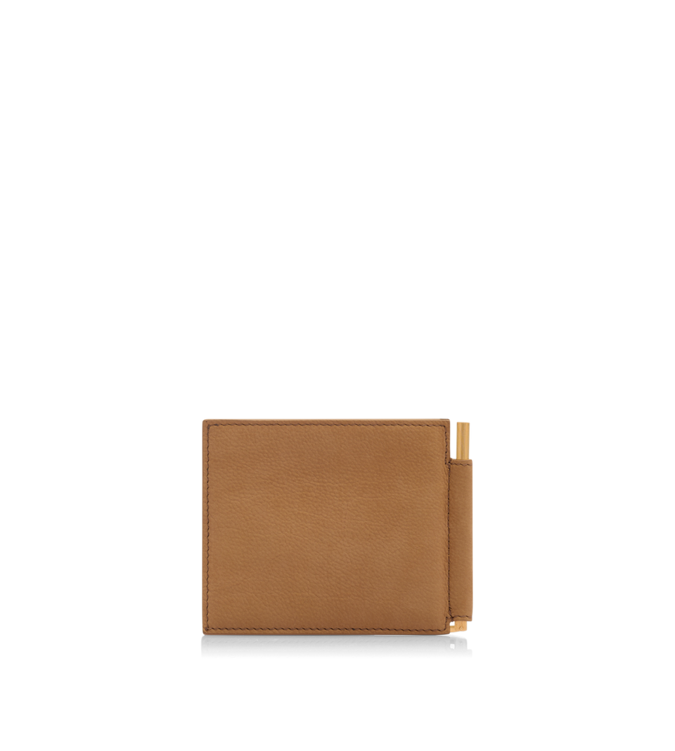 TOM FORD NUBUCK MONEY CLIP WALLET