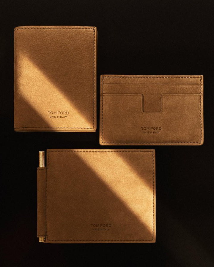 TOM FORD NUBUCK CLASSIC CARDHOLDER