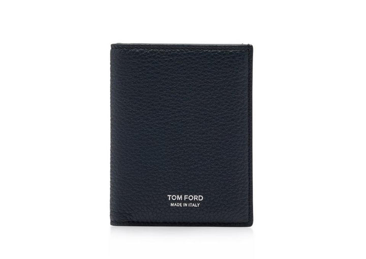 TOM FORD GRAIN LEATHER FOLDING CARDHOLDER