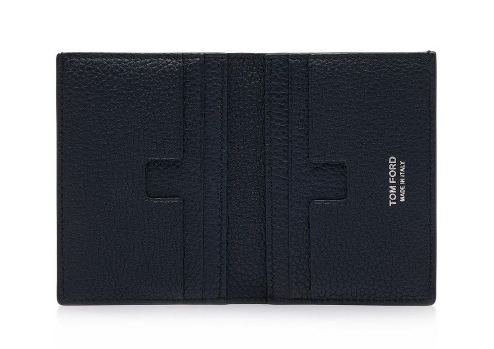TOM FORD GRAIN LEATHER FOLDING CARDHOLDER