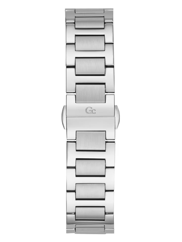 Guess Silver-Tone and Black Chronograph Watch