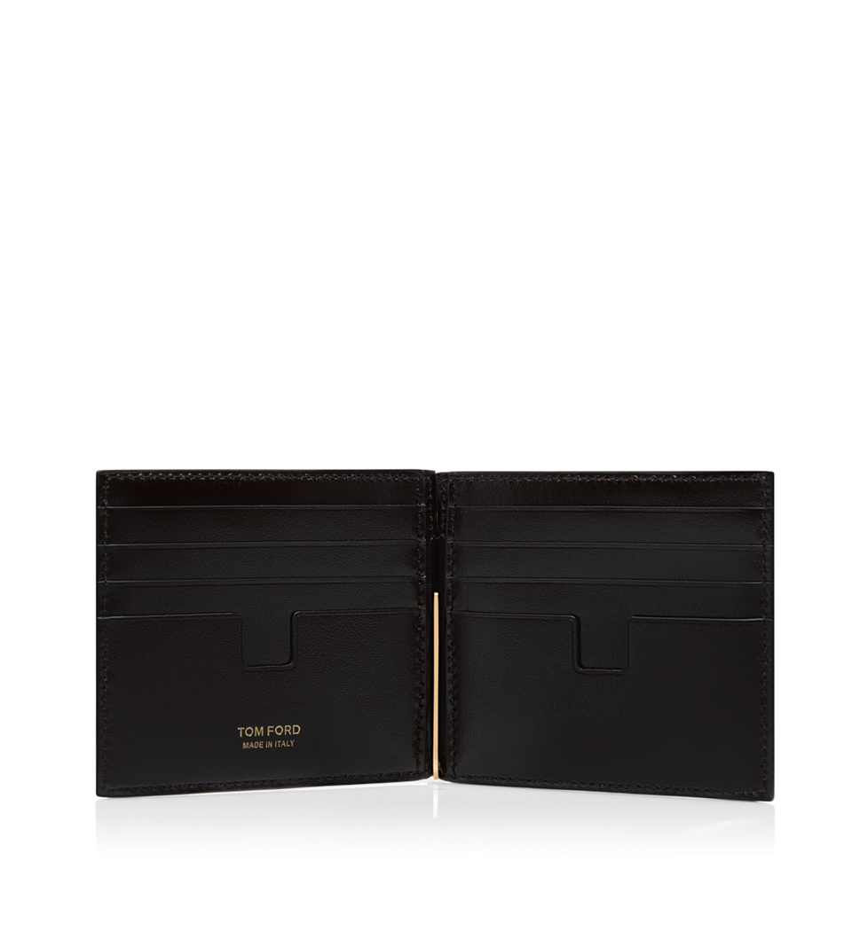 TOM FORD PRINTED PYTHON MONEY CLIP WALLET