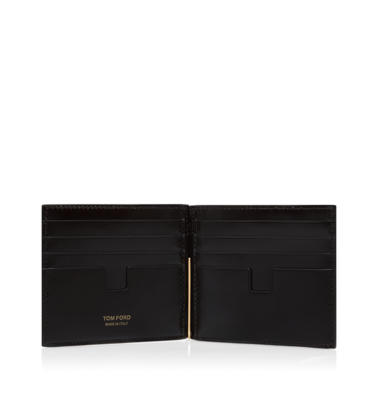 TOM FORD PRINTED PYTHON MONEY CLIP WALLET