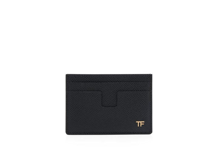 TOM FORD SMALL GRAIN LEATHER MONEY CLIP CARDHOLDER