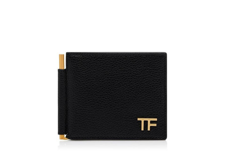 TOM FORD GRAIN LEATHER MONEY CLIP WALLET