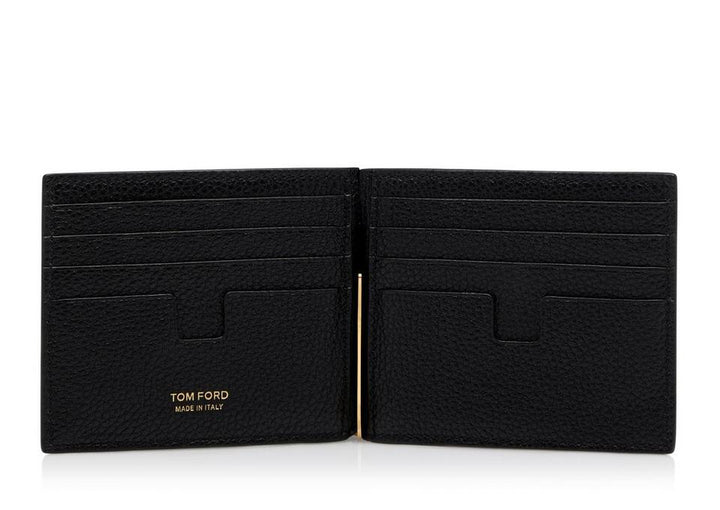 TOM FORD GRAIN LEATHER MONEY CLIP WALLET