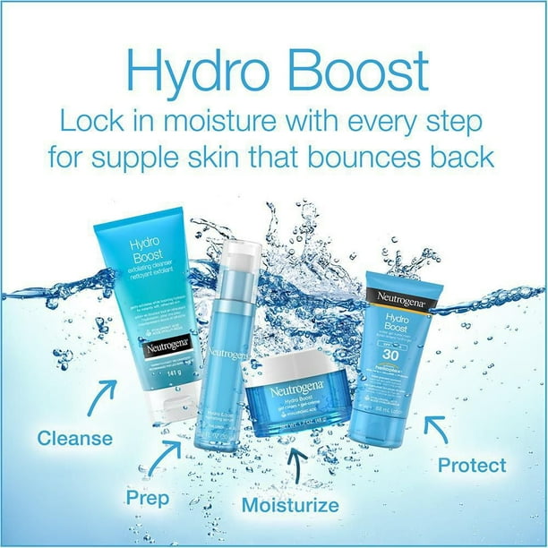 Neutrogena Hydroboost Facial gel-cream with hyaluronic acid, hydrating face moisturizer, Dermatologist Recommended, 47 mL