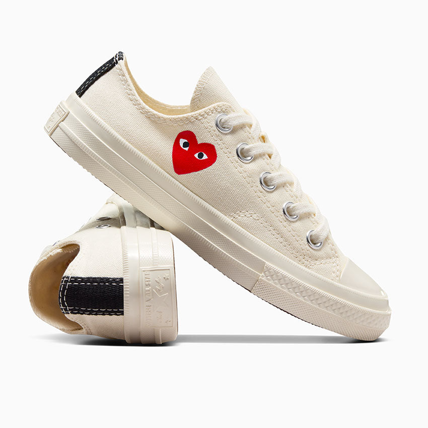Converse X Comme des Garçons PLAY Chuck 70 OG Single Heart Low Top