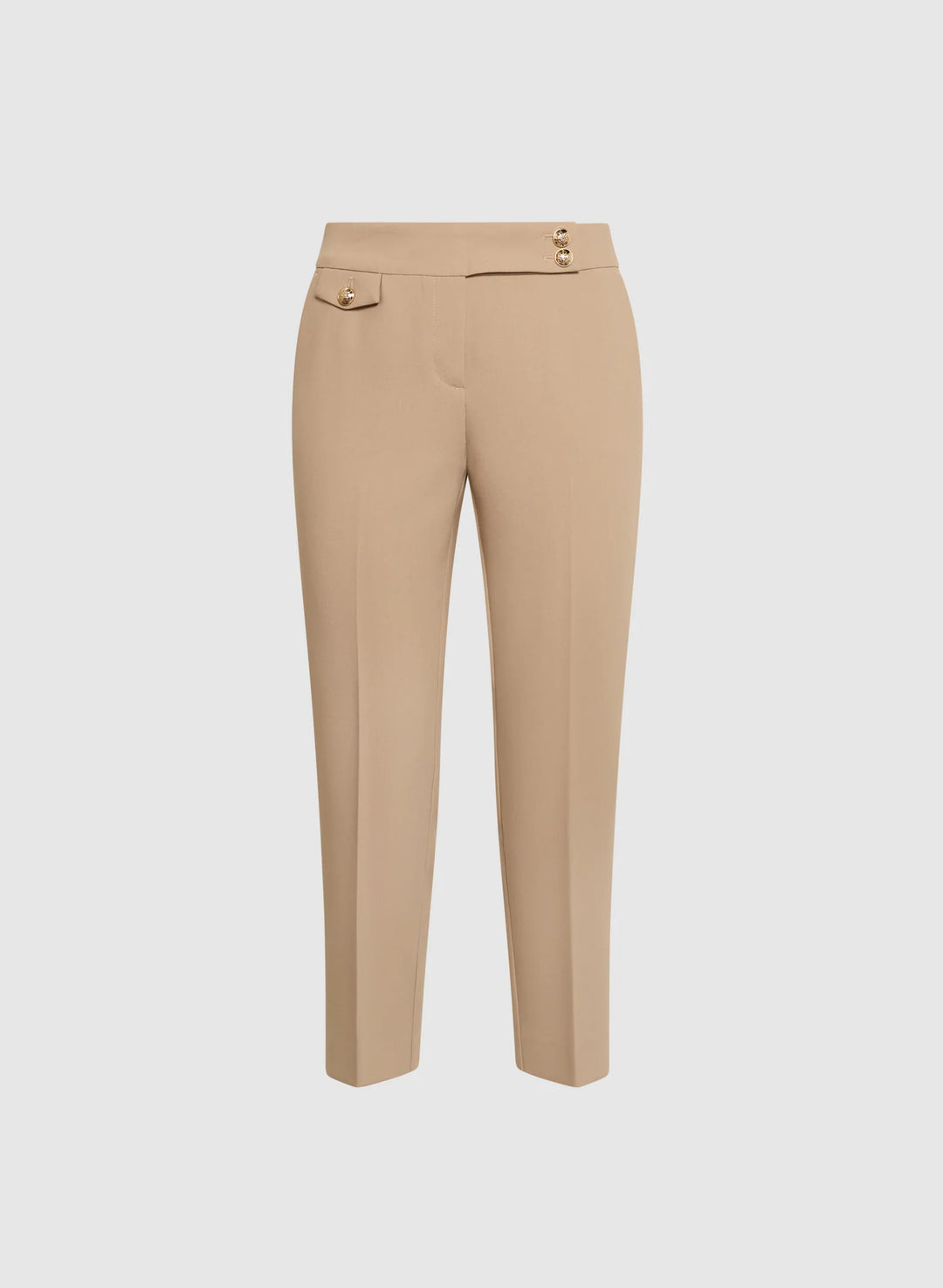 LAURA Emma Embossed Button Slim-Leg Pants
