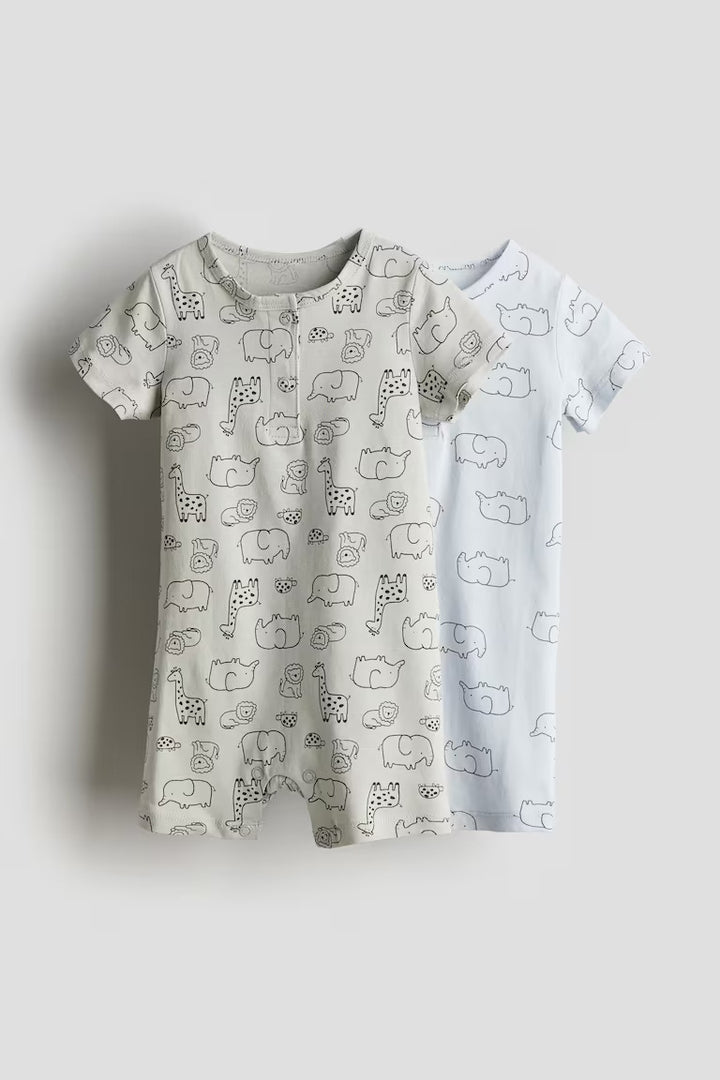 H&M 2-pack Cotton Jersey Jumpsuits