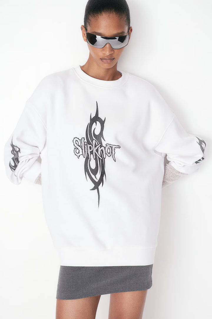 H&M Oversized Printed Sweatshirt